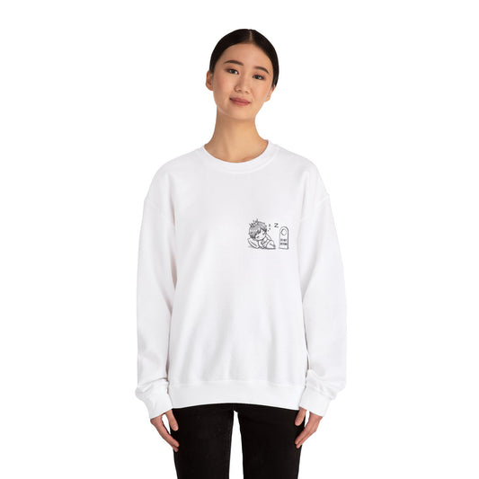 Anime Character Crewneck Sweatshirt - White Sweaters for Every Time