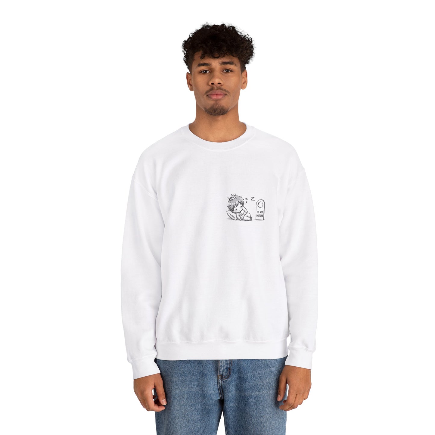 Anime Character Crewneck Sweatshirt - White Sweaters for Every Time